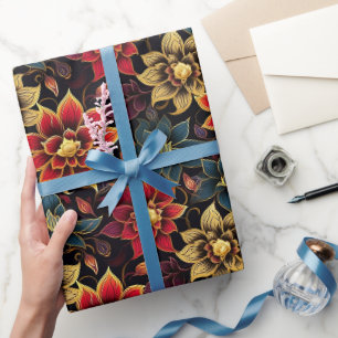 Diwali Florals Wrapping Paper