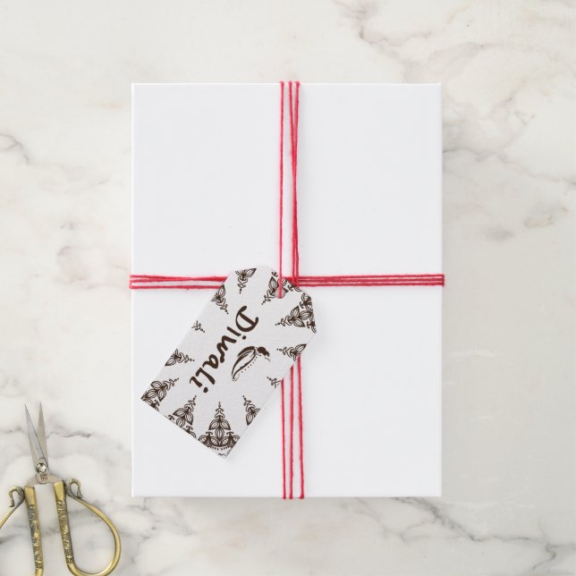 Diwali Gift Tags. Gift Tags (With Twine)