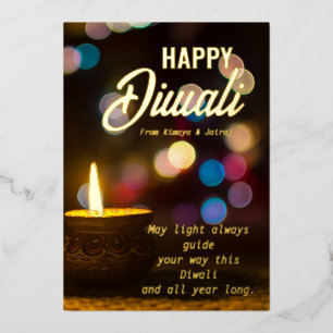 Diwali Greeting  Foil Holiday Card