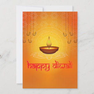 Diwali greeting traditional holiday card