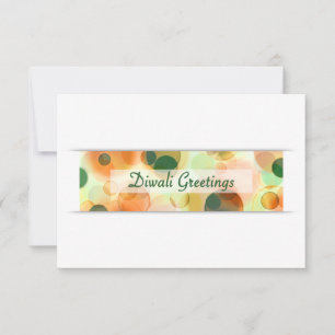 diwali greetings (bokeh) card
