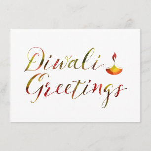 diwali greetings bokeh card