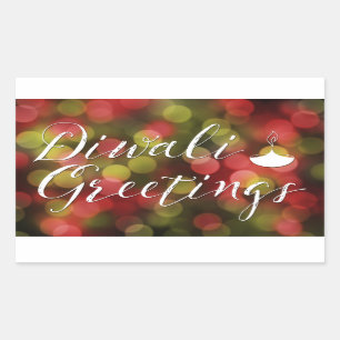 diwali greetings bokeh lights sticker