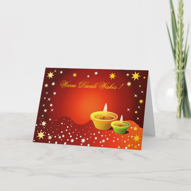 Diwali Greetings Holiday Card (Front)