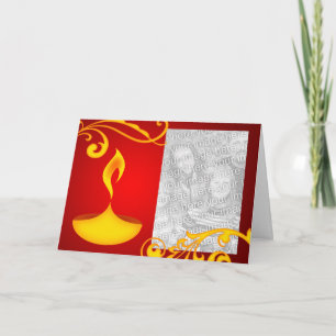 diwali greetings photo card : lovely light