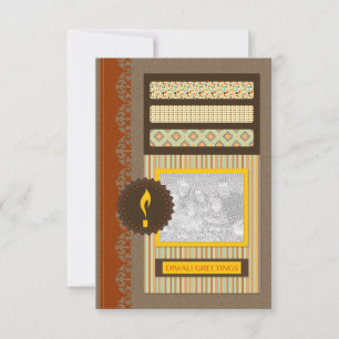 diwali greetings (scrapbook) card