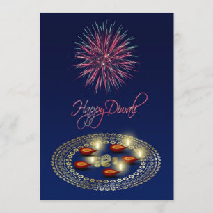 Diwali heureux Ganesha Rangoli - carte