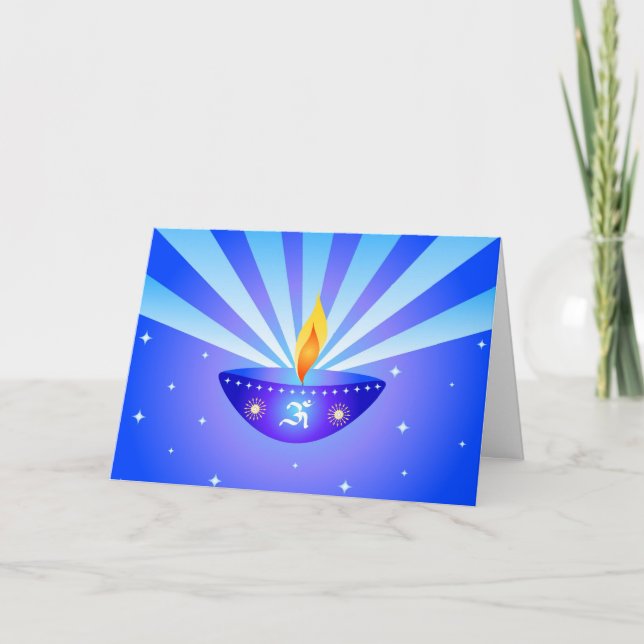 Diwali lamp - card (Front)