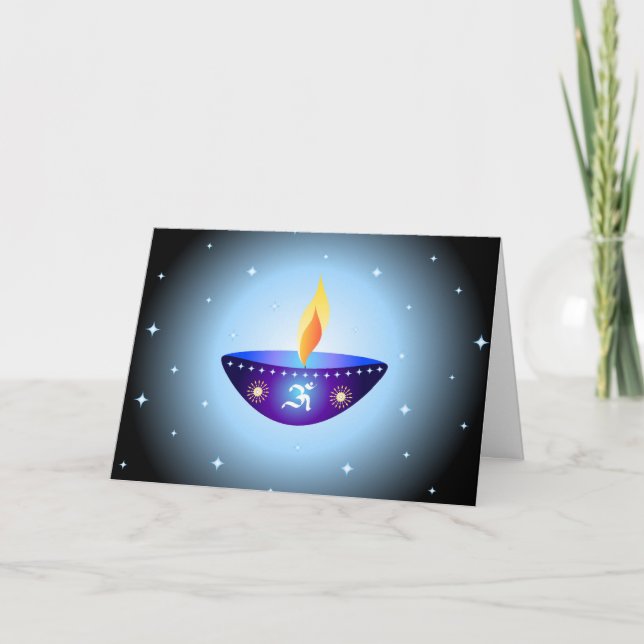 Diwali lamp - Card (Front)