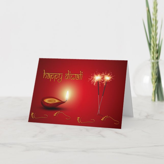 Diwali léger - Carte de voeux (Devant)