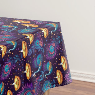 Diwali Midnight Serenity Tablecloth
