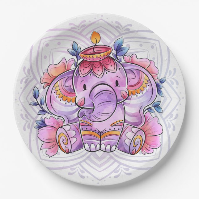 Diwali  Paper Plate (Front)