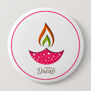 Diwali’s Whisper 4 Inch Round Button