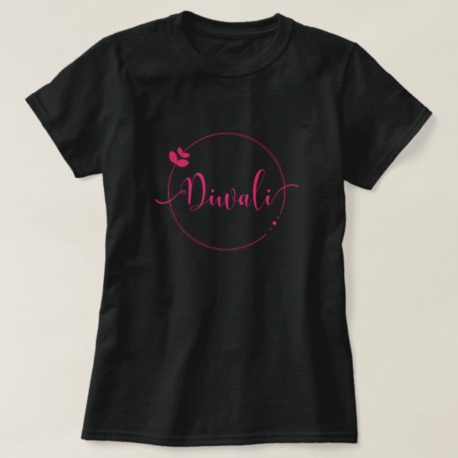Diwali simple yet modern T-Shirt (Design Front)
