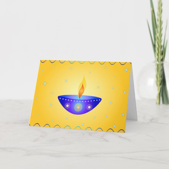 Diwali souhaite - Carte (Devant)