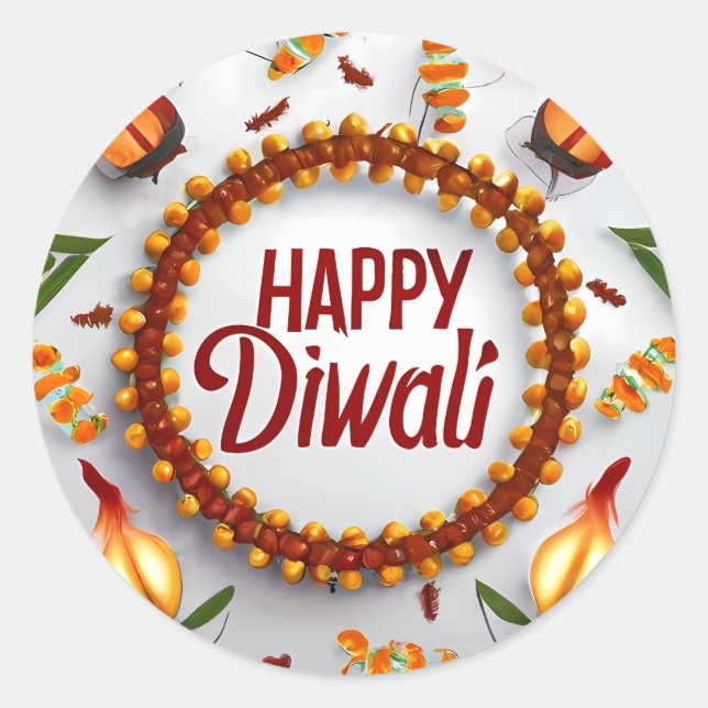 Diwali sticker for gifts (Front)