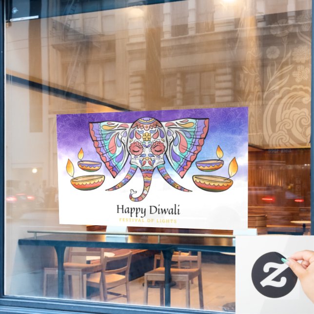Diwali Window Cling (Cafe Window)
