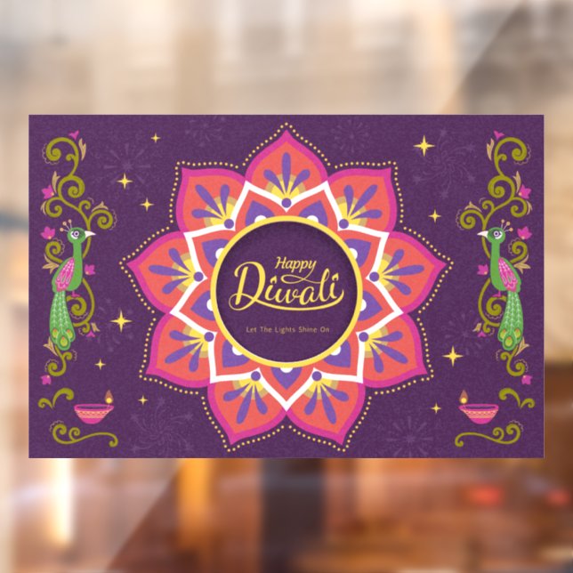 Diwali Window Cling (Sheet 2)