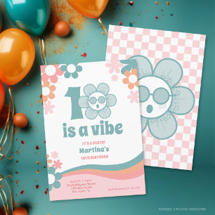 Dix Cartes d'invitation à une fête d'anniversaire 