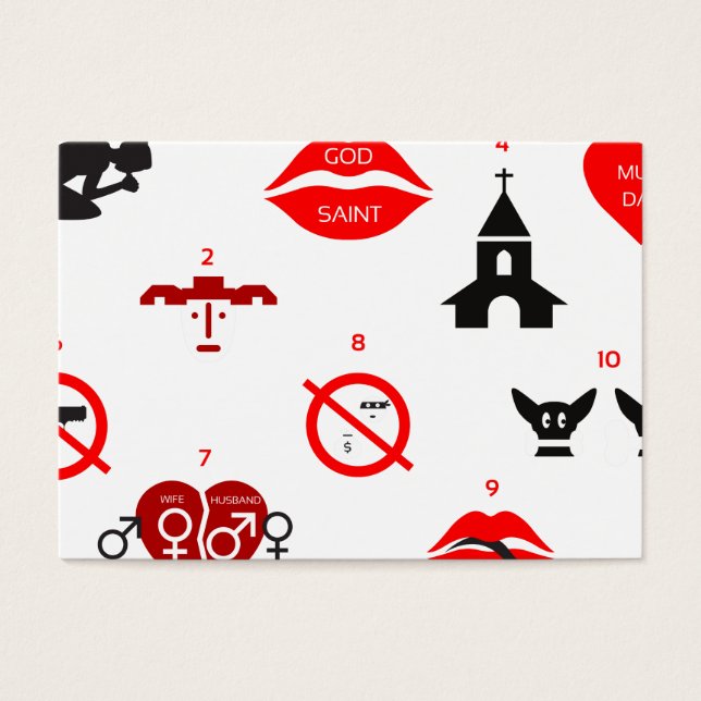 dix commandements modernes (Devant)