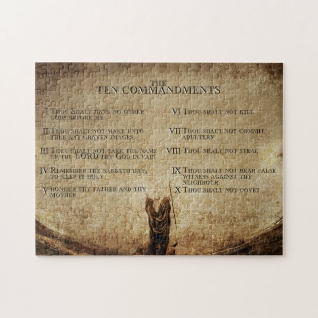 Dix Commandements Puzzle (Horizontal)
