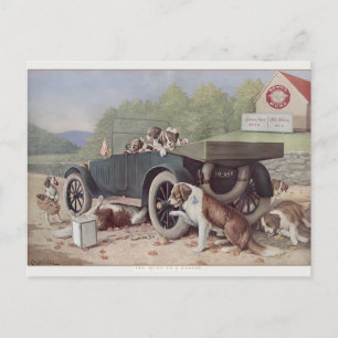 Dix miles à un garage - Carte postale