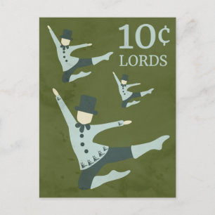 Dix seigneurs de cartes postales à sauter