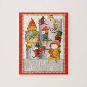 DIX SEINS UN LEAPING 8x10 Puzzle