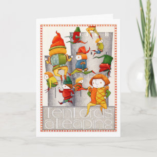 DIX SELLES UNE CARTE DE Noël
