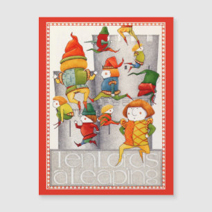 DIX SEN LORDS A LEAPING 4.25x5.6 Carte magnétique