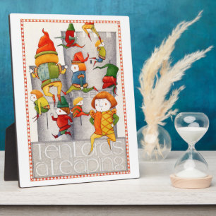 DIX SEN LORDS A LEAPING 8x10 Plaque en bois + Ease