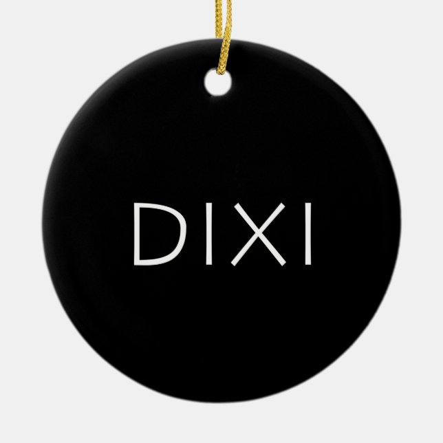 Dixi Ceramic Ornament (Front)