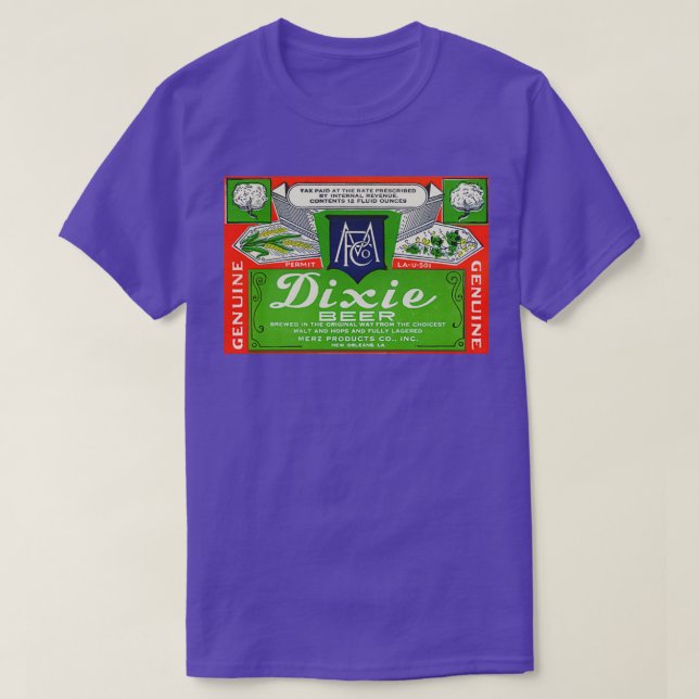 Dixie Beer Brewed Original Way T T-Shirt (Design Front)