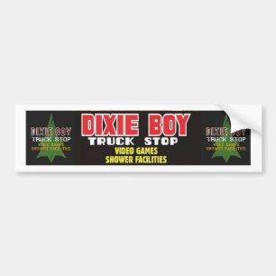 Dixie Boy Truck Stop Bumper Sticker