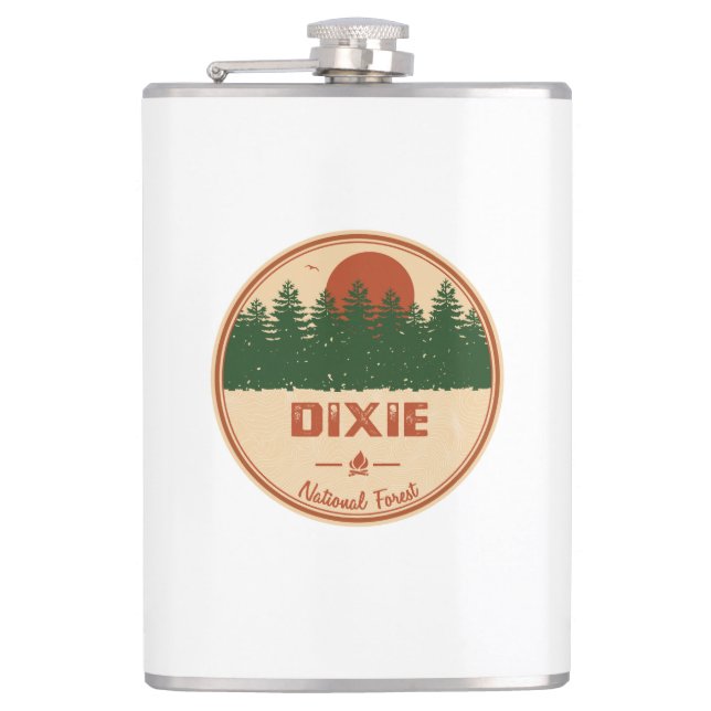 Dixie National Forest Hip Flask (Front)