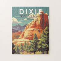 Dixie National Forest Utah Travel Art Vintage