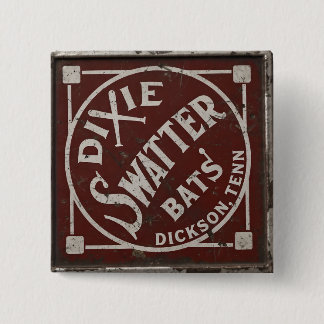 Dixie Swatters Dickson TN AH Leathers Bats 2 Inch Square Button