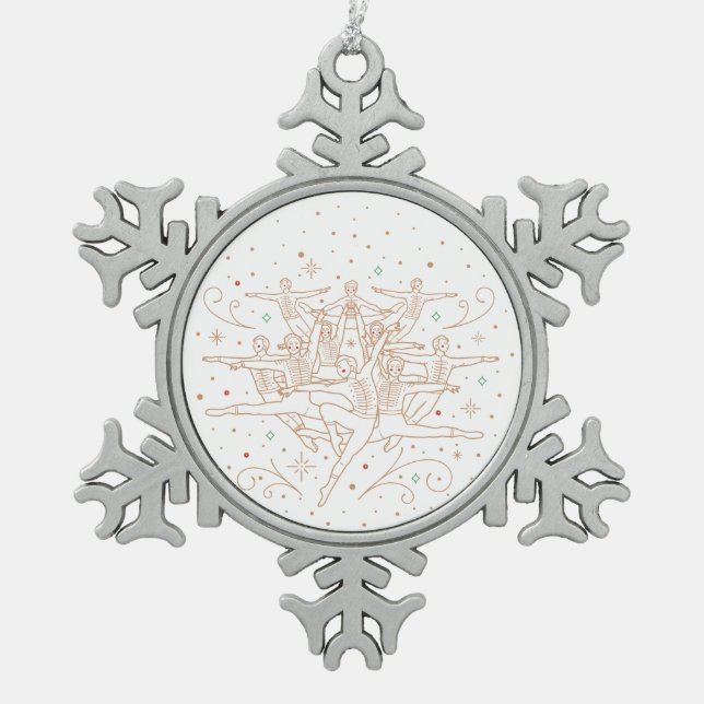 DIXIÈME JOUR DE NOËL / Ornement Flocon de neige (Devant)