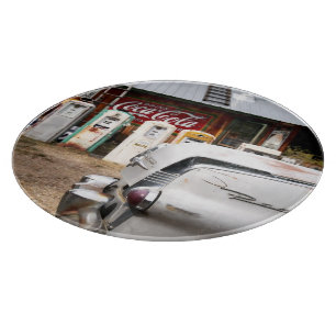 Dixon, New Mexico, United States. Vintage car Cutting Board
