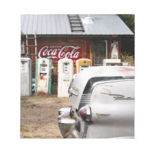 Dixon, New Mexico, United States. Vintage car Notepad