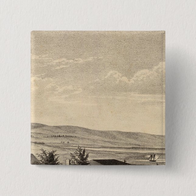Dixon residence 2 inch square button (Front)