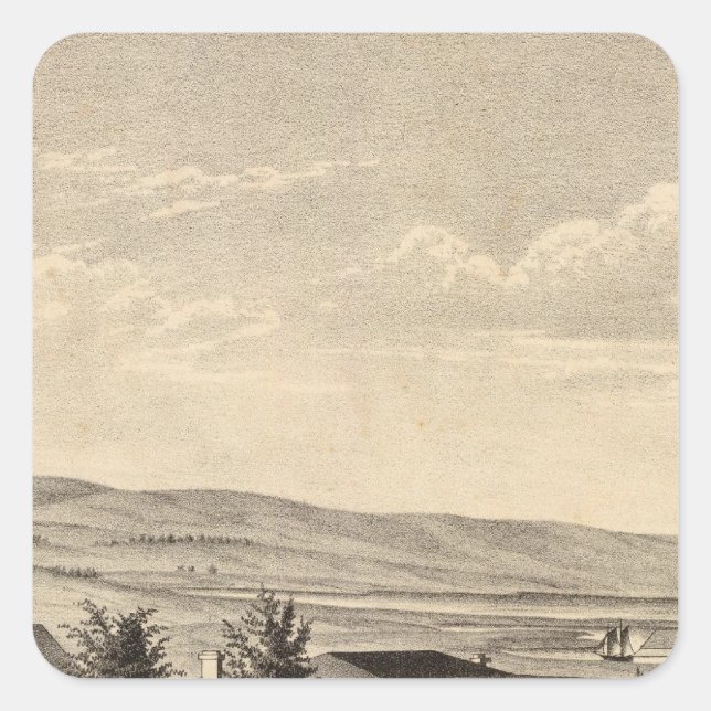 Dixon residence square sticker (Front)