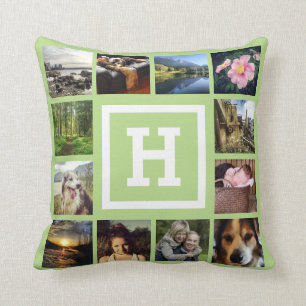 DIY 24 Photos Custom Instagram U Pick Colour Throw Pillow