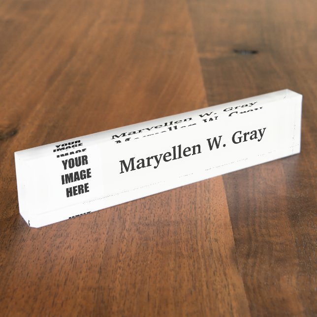 DIY, Add Your Own Image, Your Image here Nameplate (Side)