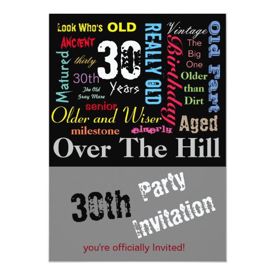 DIY Age | 30th Happy Birthday | Milestone Card