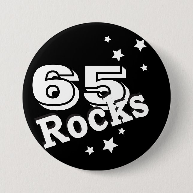 DIY Age | Birthday Rocks 3 Inch Round Button (Front)