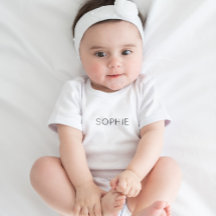DIY Baby Bodysuit | Custom Text, Name, Monogram 