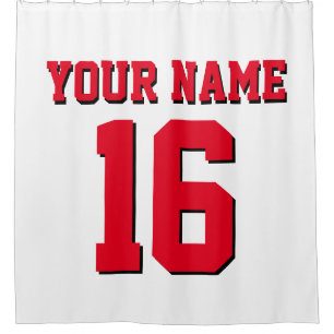 DIY Background Colour Red Sports Jersey Team Jerse