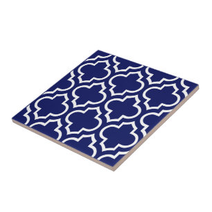 DIY Background Moroccan Quatrefoil Pattern White B Tile