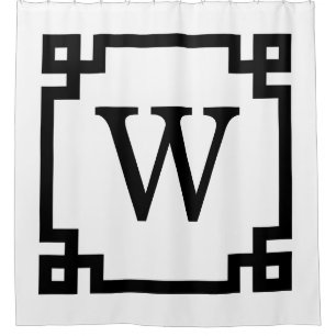 DIY BG Black Greek Key #2 Framed Init Monogram